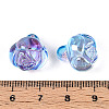 Electroplate Transparent Acrylic Beads PACR-CJC0008-08E-3
