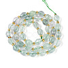 Natural Green Fluorite Beads Strands G-N342-35-8x6-12-3