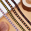 4 Rolls 4 Styles Halloween Theme Polyester Ribbon OCOR-GF0002-62-3