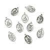 60Pcs 6 Styles Religion Tibetan Style Alloy Pendants FIND-CJ0005-79-8