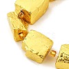 Electroplated Natural Pyrite Beads Strands G-F800-A01-3
