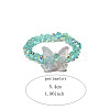 Handmade Lampwork Beaded Finger Rings WG40BFE-02-2