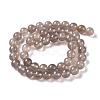 Natural Grey Agate Bead Strands X-G-R193-12-8mm-2