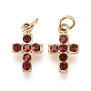 316 Surgical Stainless Steel Tiny Cross Charms STAS-F256-023C-G-2