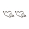 Non-Tarnish 304 Stainless Steel Cabochon Connector Settings LS-STAS-B032-11P-2