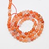 Natural Carnelian Beads Strands X-G-N0006-4mm-17-2