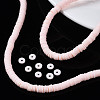 Flat Round Handmade Polymer Clay Beads CLAY-R067-8.0mm-27-6