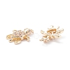 Rack Plating Brass Micro Pave Cubic Zirconia Pendants ZIRC-C026-07LG-2