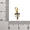 Brass Enamel Charms KK-C106-04G-4