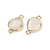 Natural Quartz Crystal Faceted Connector Charms G-L514-048P-03-2