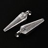 Natural Quartz Crystal Pointed Pendants G-D089-01P-07-2