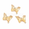 Faceted Glass Cubic Zirconia Links GLAA-G075-02G-2