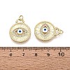 Brass Micro Pave Cubic Zirconia Pendants KK-N287-42G-02-3