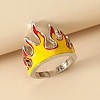 Brass Enamel Cuff Open Rings WG237BA-01-1