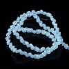 Diamond Shape Imitation Jade Glass Bead Strands EGLA-J059-J03-2