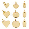 18Pcs 9 Styles Brass Charms KK-TA0008-57-3