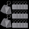 Plastic Badge Holder Keychain AJEW-WH0274-08P-2