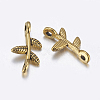 Tibetan Style Links Connectors GLF0801Y-NF-2