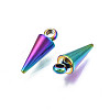 Ion Plating(IP) 201 Stainless Steel Charms STAS-S119-110-3