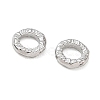 Brass Textured Linking Rings KK-D289-32P-2
