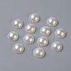 Half Round Domed Imitated Pearl Acrylic Cabochons OACR-H001-9-1