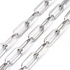 Tarnish Resistant 304 Stainless Steel Paperclip Chains CHS-F011-01B-P-2