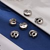 Letter Slider Beads for Watch Band Bracelet Making X-ALRI-O012-B-NR-4