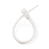 Flower Shape Silicone Cable Zip Ties AJEW-C034-01C-3