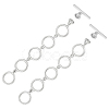 2Pcs Brass Toggle Clasps KK-BC0014-78P-1