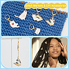 Cat Pendant Stitch Markers HJEW-AB00480-4