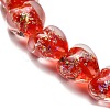 Handmade Dichroic Foil Glass Beads Strands DICH-U001-03G-3