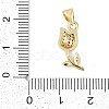 Rack Plating Brass Micro Pave Cubic Zirconia Pendants KK-H509-26G-3