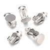 Tarnish Resistant 304 Stainless Steel Clip-on Earring Findings X-STAS-E482-16P-3