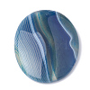 Dyed Natural Striped Agate/Banded Agate Pendants G-S280-03-2