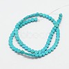 Dyed Synthetical Turquoise Heart Bead Strand G-P083-88B-2