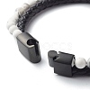 Natural Howlite Round Beads Multi-strand Bracelets BJEW-JB06571-04-5