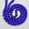 Baking Paint Transparent Glass Bead Strands GLAA-S031-6mm-09-2