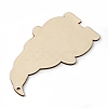 Christmas Theme Undyed Natural Wood Big Pendants X-WOOD-B001-10C-2