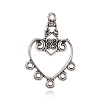 Tibetan Style Alloy Chandelier Components PALLOY-F149-03AS-1
