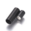 304 Stainless Steel Magnetic Clasps with Glue-in Ends STAS-G203-12MB-B-2
