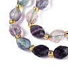 Natural Colorful Fluorite Beads Strands G-N342-35-8x6-11-4