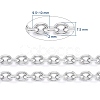 Tarnish Resistant 304 Stainless Steel Cable Chains CHS-P007-27P-05-3