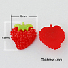 Resin Strawberry Flatback Cabochons CRES-B3051-A99-1