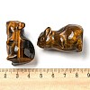 Natural Tiger Eye Carved Healing Mouse Figurines DJEW-D012-02B-3