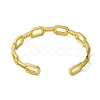 Oval Cubic Zirconia Cuff Bangles BJEW-P336-08G-3