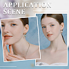 10Pcs Brass Ring Stud Earring Findings KK-BBC0007-72-5