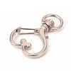 Heart Shape Zinc Alloy Swivel Lobster Clasps IFIN-WH0053-01P-2