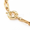 304 Stainless Steel Oval Link Chain Necklaces NJEW-JN03417-01-3
