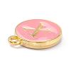 Golden Plated Alloy Enamel Charms X-ENAM-Q437-14X-2