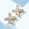 304 Stainless Steel Stud Earrings X-EJEW-C135-01G-04-2